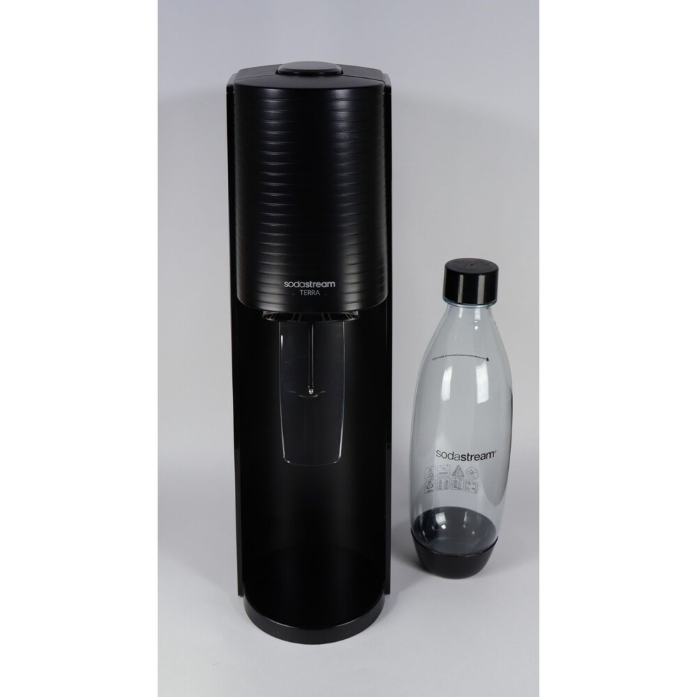 SodaStream Terra Ter-001 Black Sparkling Water Soda Maker Machine With Bottle